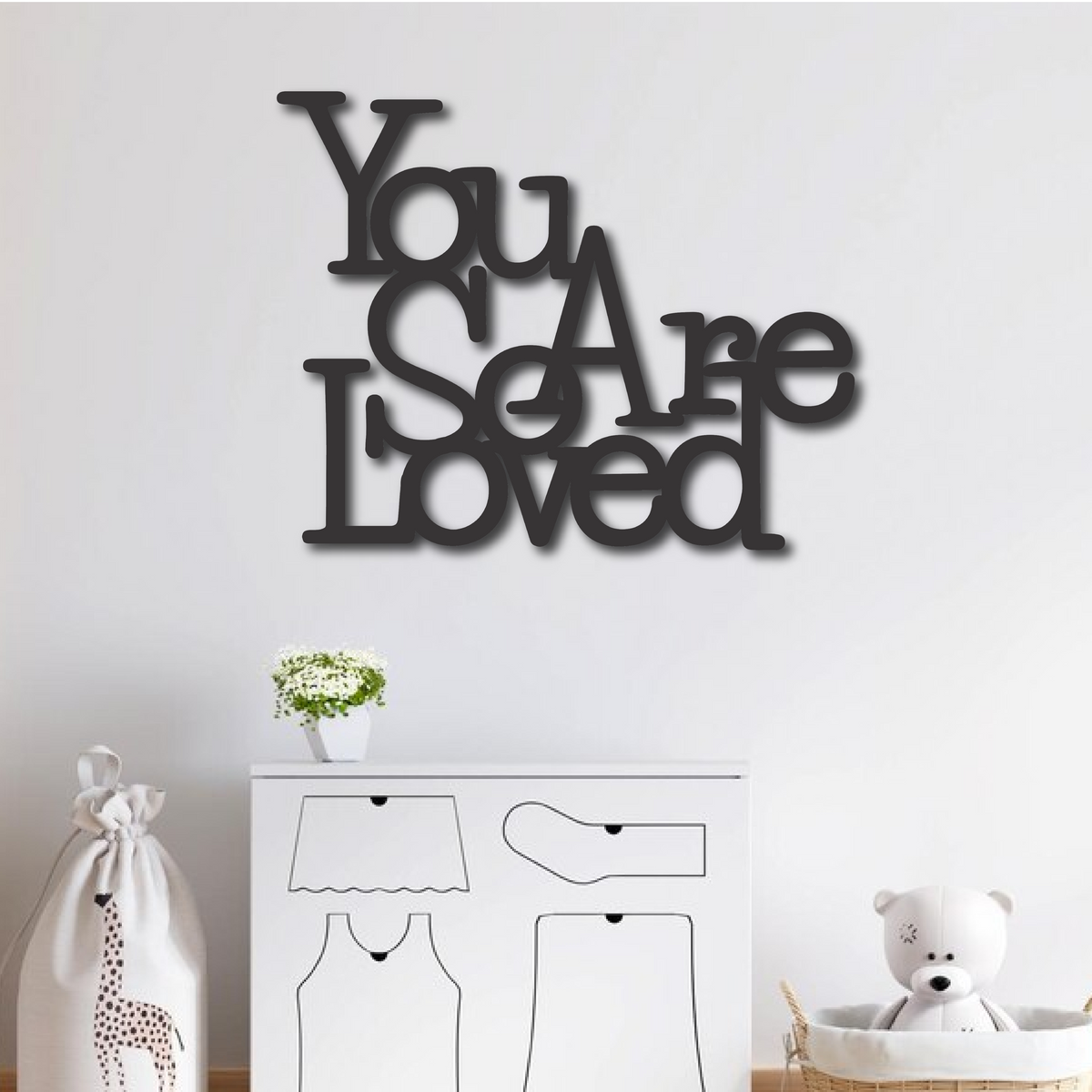 Wood Wall Cutouts -  You are so Loved