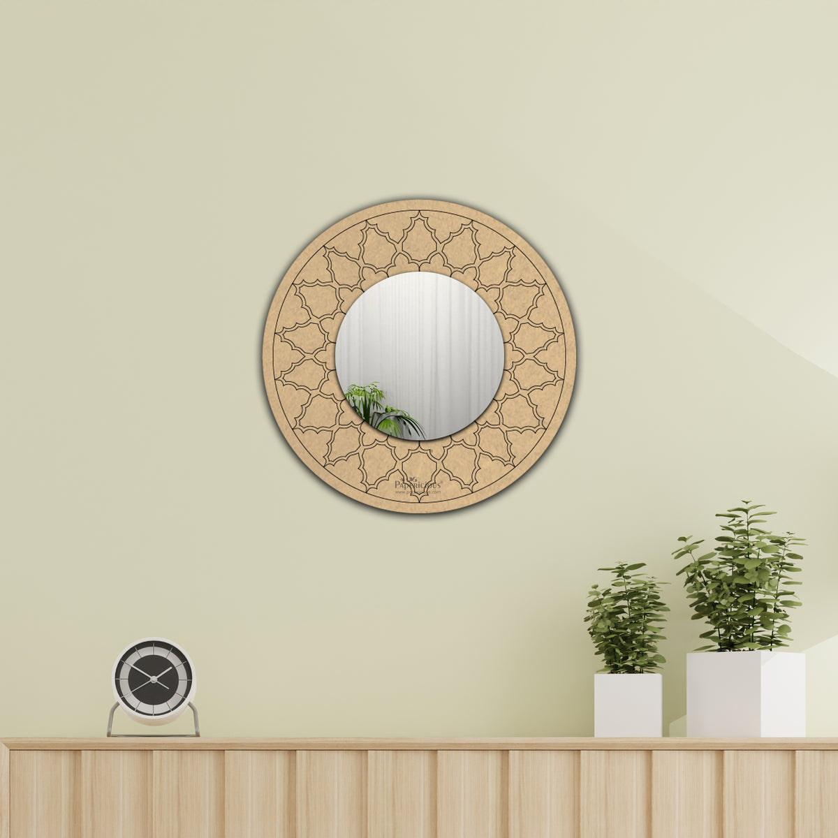 Premarked MDF Wall Mirror - Modern Style