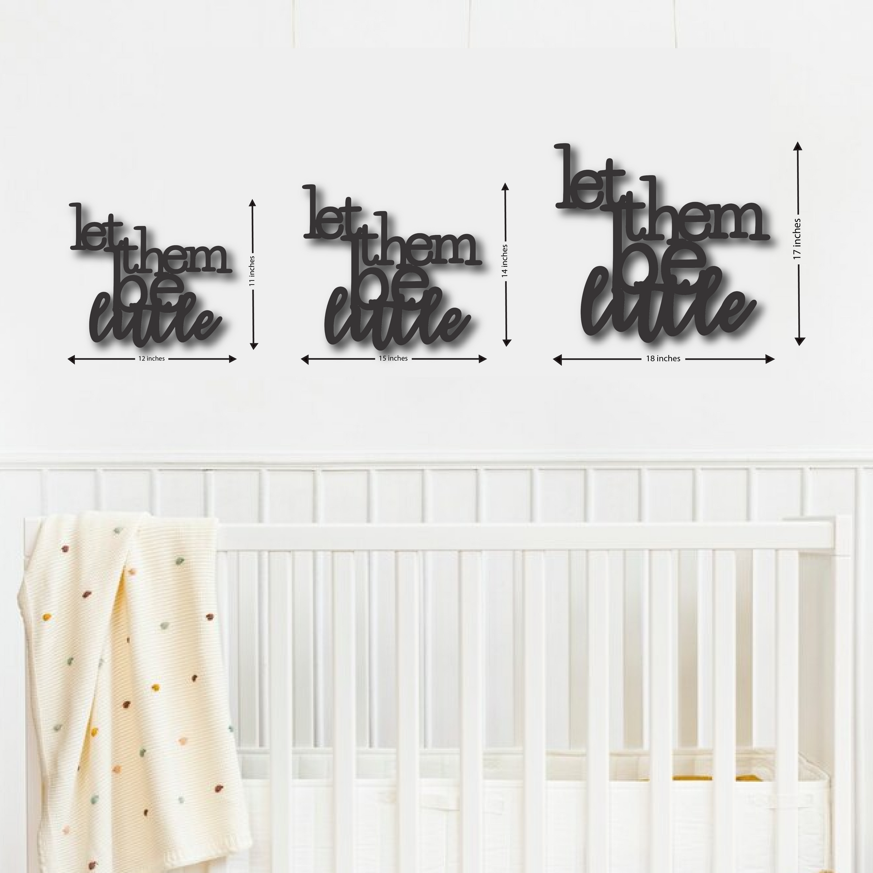 Wood Wall Cutouts -  Let Them be Little