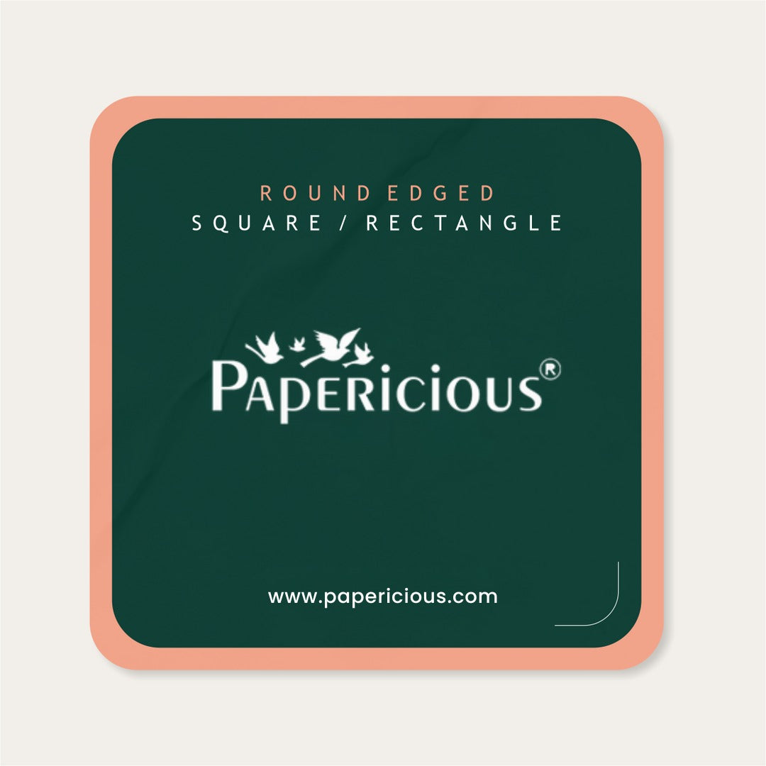 Round Edge Sq. Rectangle Sticker