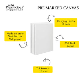 Pre Marked DIY Canvas - Trees and Plants - Style 2