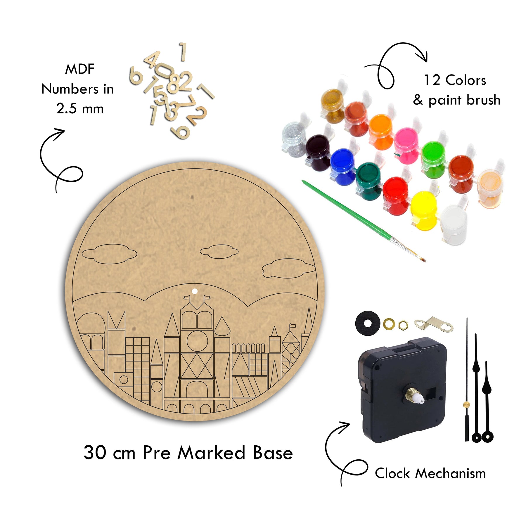 Cityscape Mdf Coloring Kit