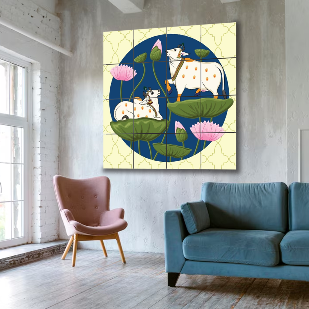 Wall Tiles Set -  Cow