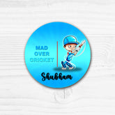 Kids Name Plate 2 Layer - Cricketer