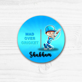 Kids Name Plate 2 Layer - Cricketer