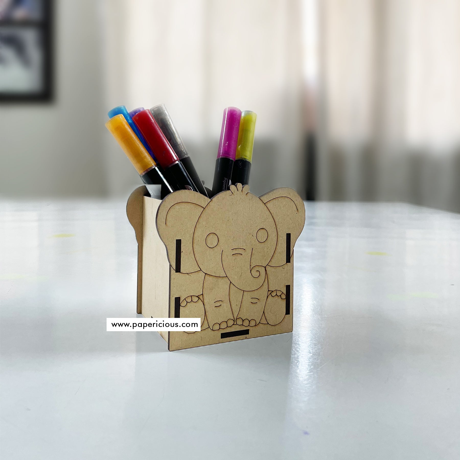 MDF Pen stand Elephant