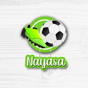 Kids Name Plate 2 Layer - Football Lover