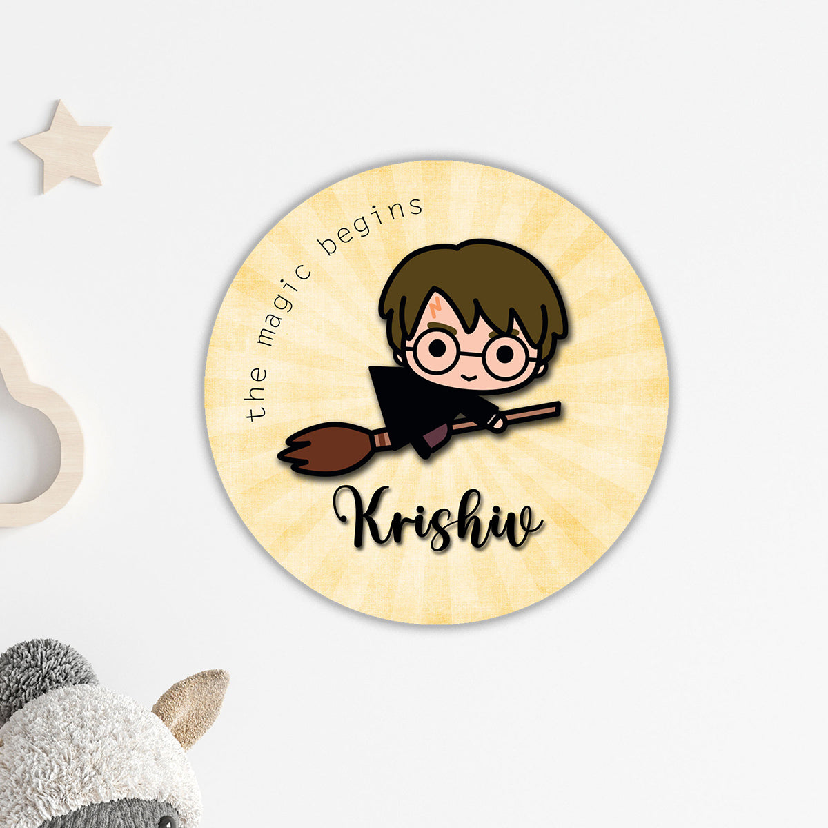 Kids Name Plate 2 Layer - Harry Potter