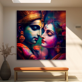 Wall Tiles -  Vibrant Radha Krishna