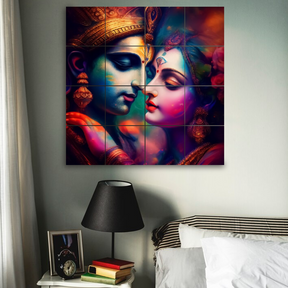 Wall Tiles -  Vibrant Radha Krishna