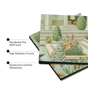 Wall Tiles Set - Mosque with Palm Trees and Fountain