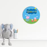 Kids Name Plate 2 Layer - Peppa Pig