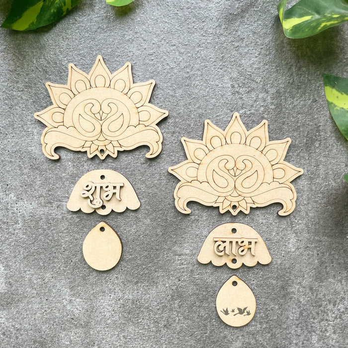 MDF Shubh Labh Cutout Designs for DIY Diwali Decoration ideas