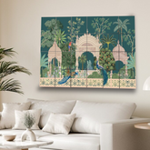 Wall Tiles Set - Peacock Couple in Garden