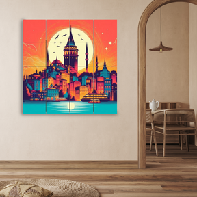 Wall Tiles Set - Istanbul Galata Tower