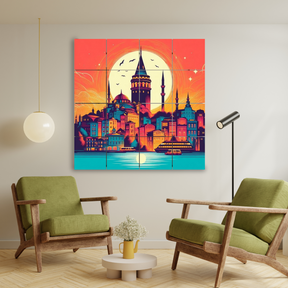 Wall Tiles Set - Istanbul Galata Tower