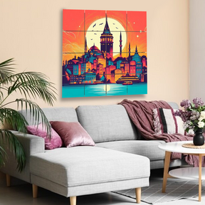 Wall Tiles Set - Istanbul Galata Tower