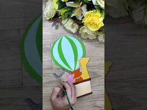 PAPERICIOUS 4mm thick Pre Marked MDF Base Air Balloon Ride