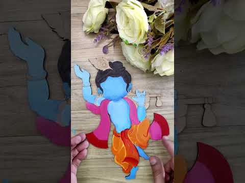 PAPERICIOUS 4mm thick Pre Marked MDF Base Cute Krishna