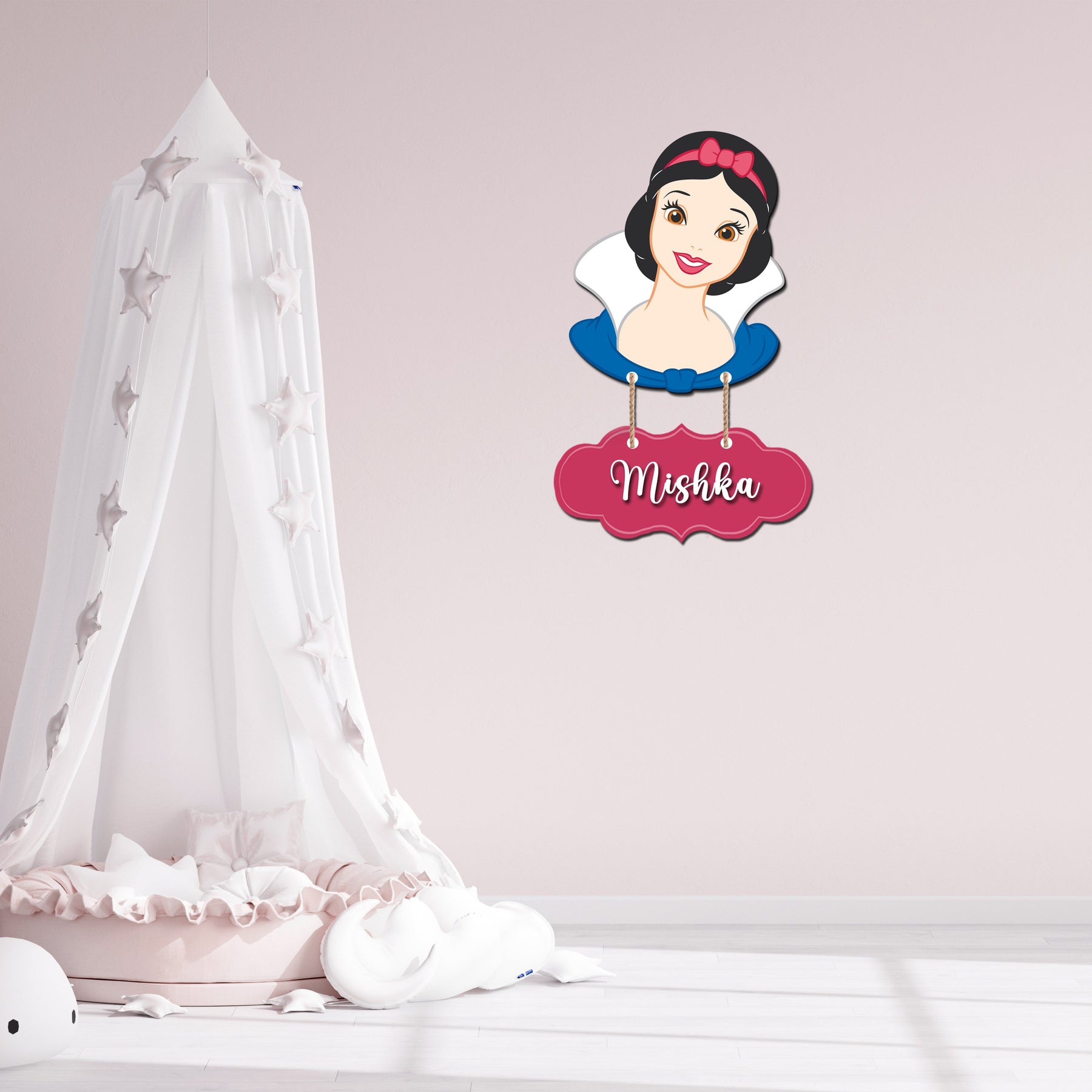 Kids Name Plate 2 Layer - Princess