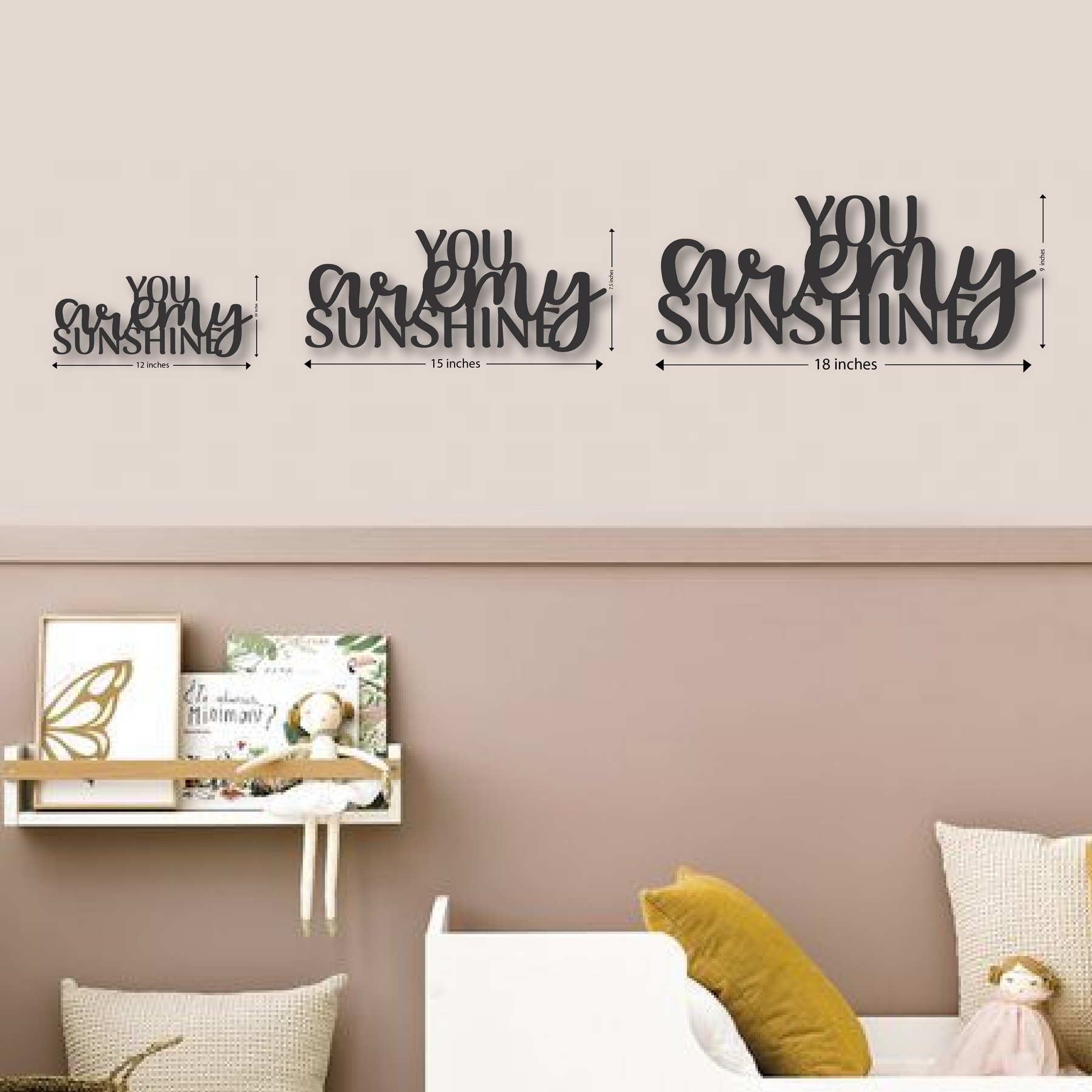 Wood Wall Cutouts -  You are my Sunshine