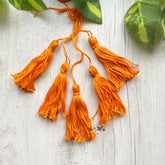 Cotton Thread Tassels - Orange