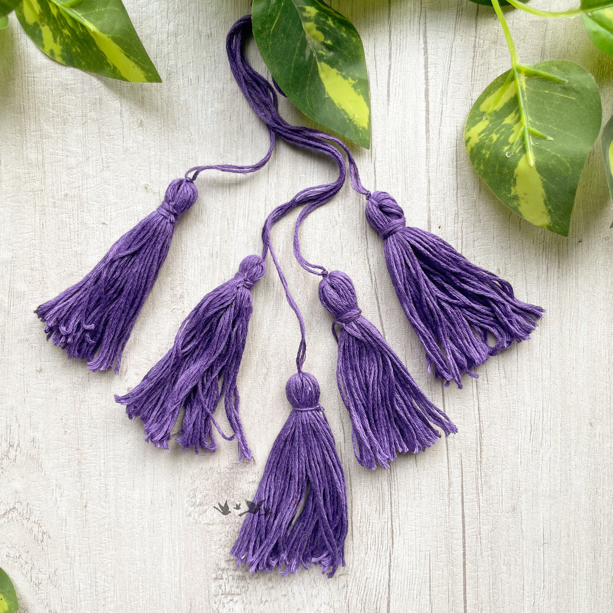 Cotton Thread Tassels - Grape wine