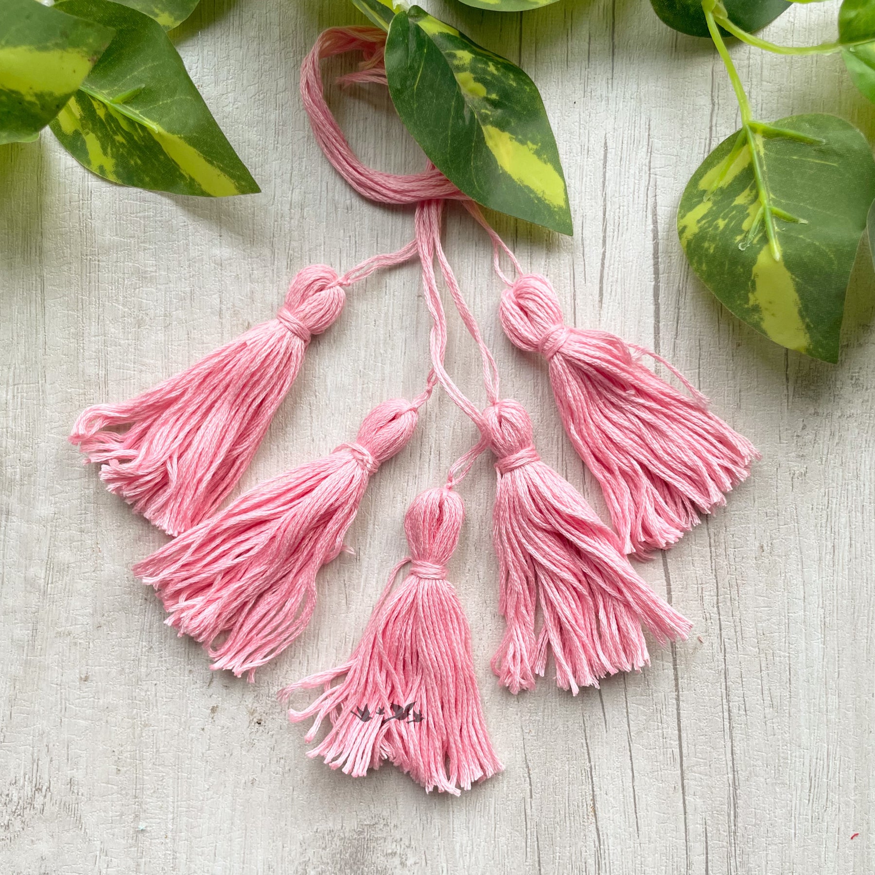 Cotton Thread Tassels - Baby Pink
