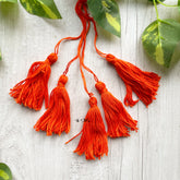 Cotton Thread Tassels - Ethnic Orange