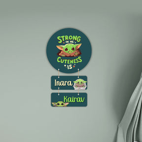 Kids Name Plate 2 Layer - Baby Yodha