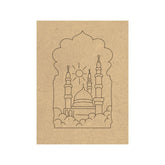 PAPERICIOUS 4mm thick Pre Marked MDF Base Jarokha Mosque