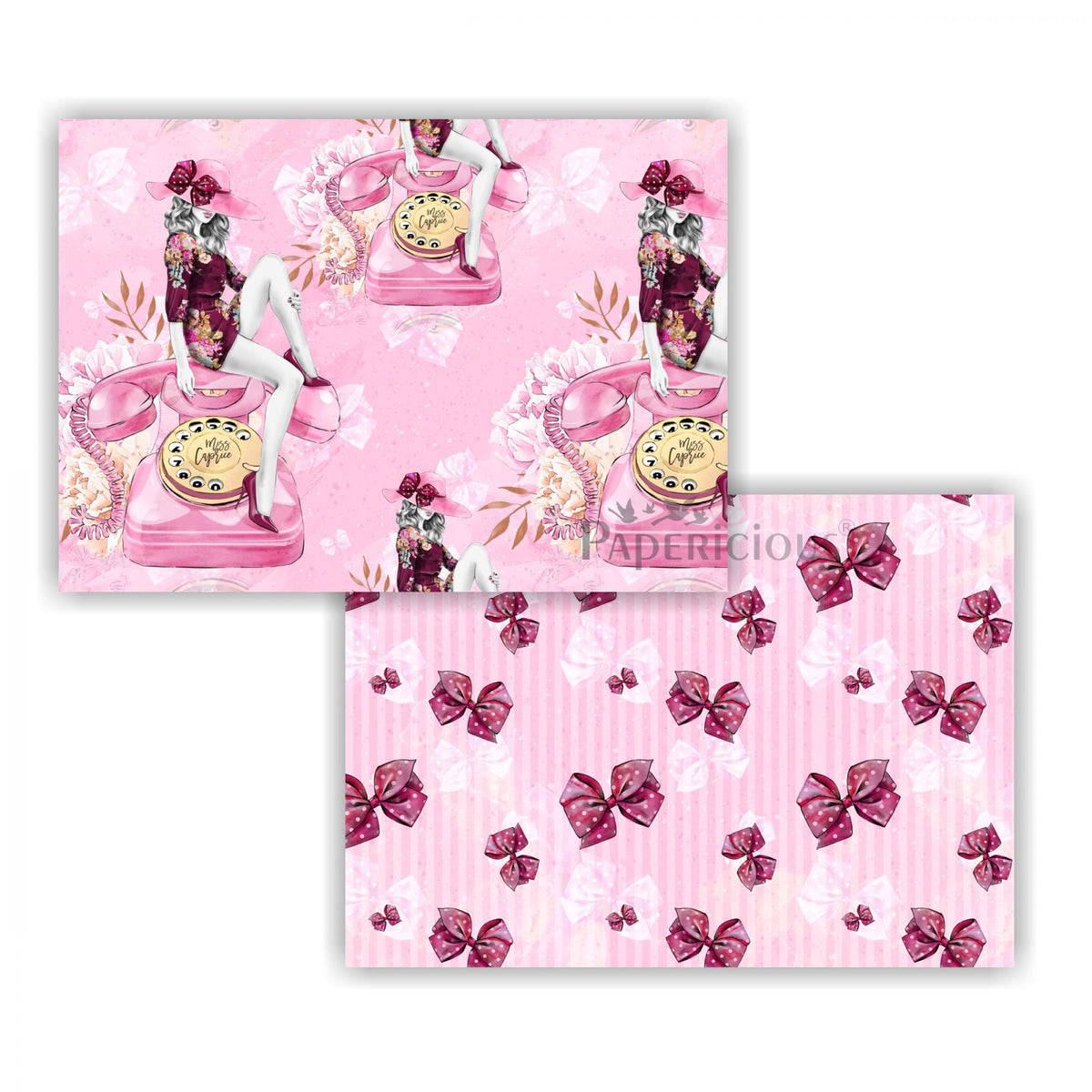Papericious - Decoupage Papers - Miss Caprice - A4 size