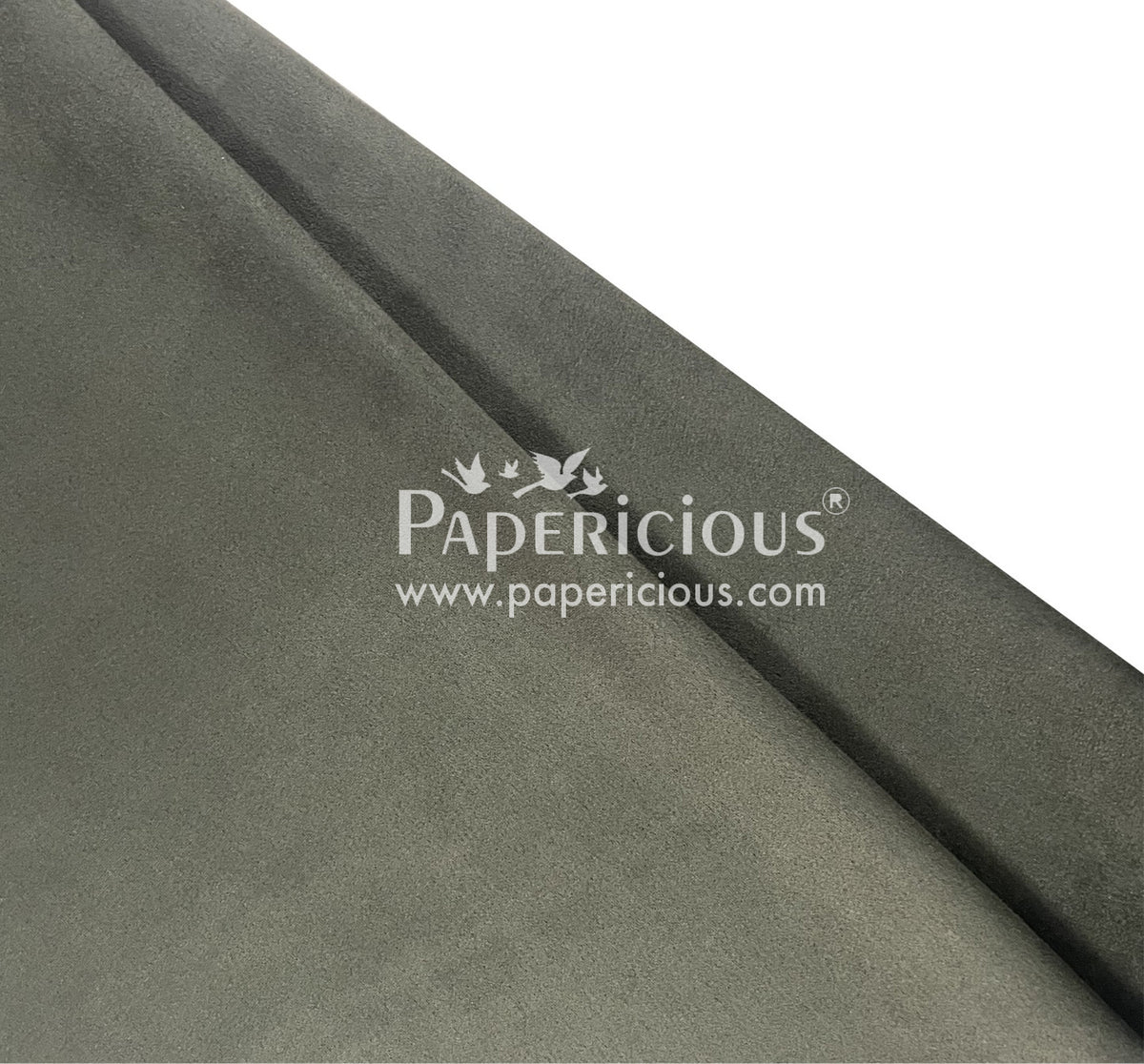 PAPERICIOUS - Suede Premium Fabric - Military Green