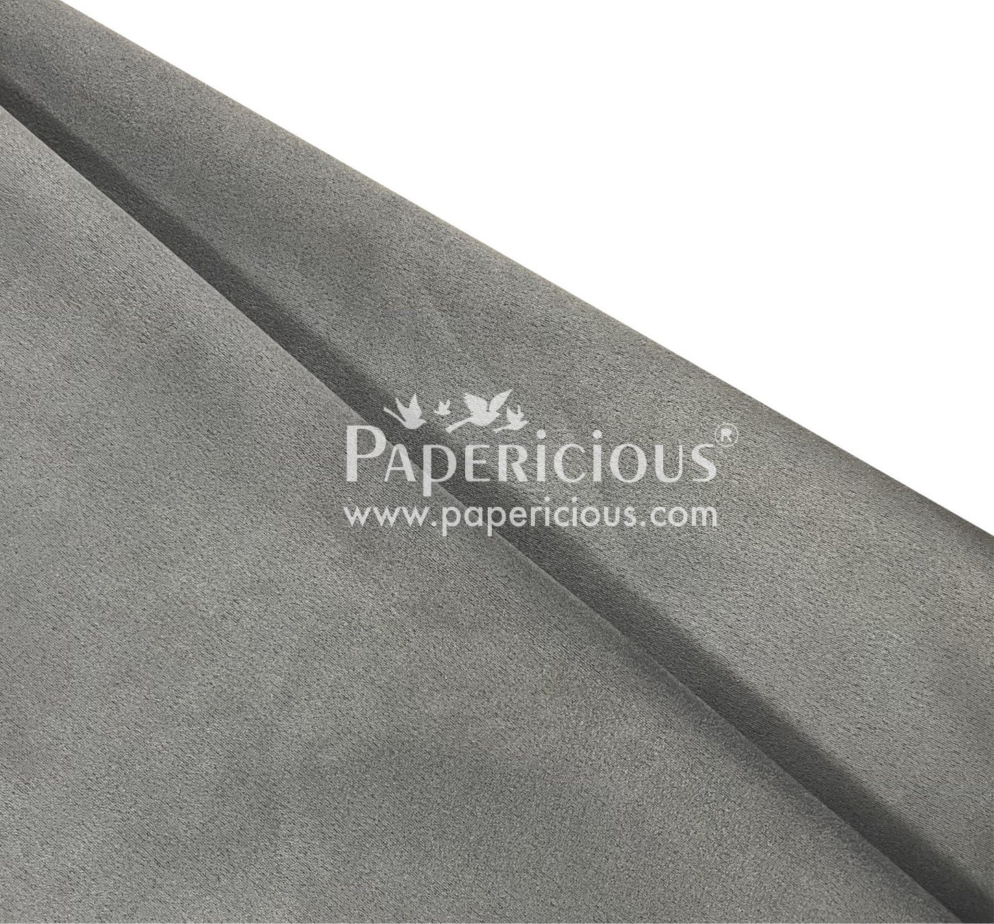 PAPERICIOUS - Suede Premium Fabric - Steel Grey