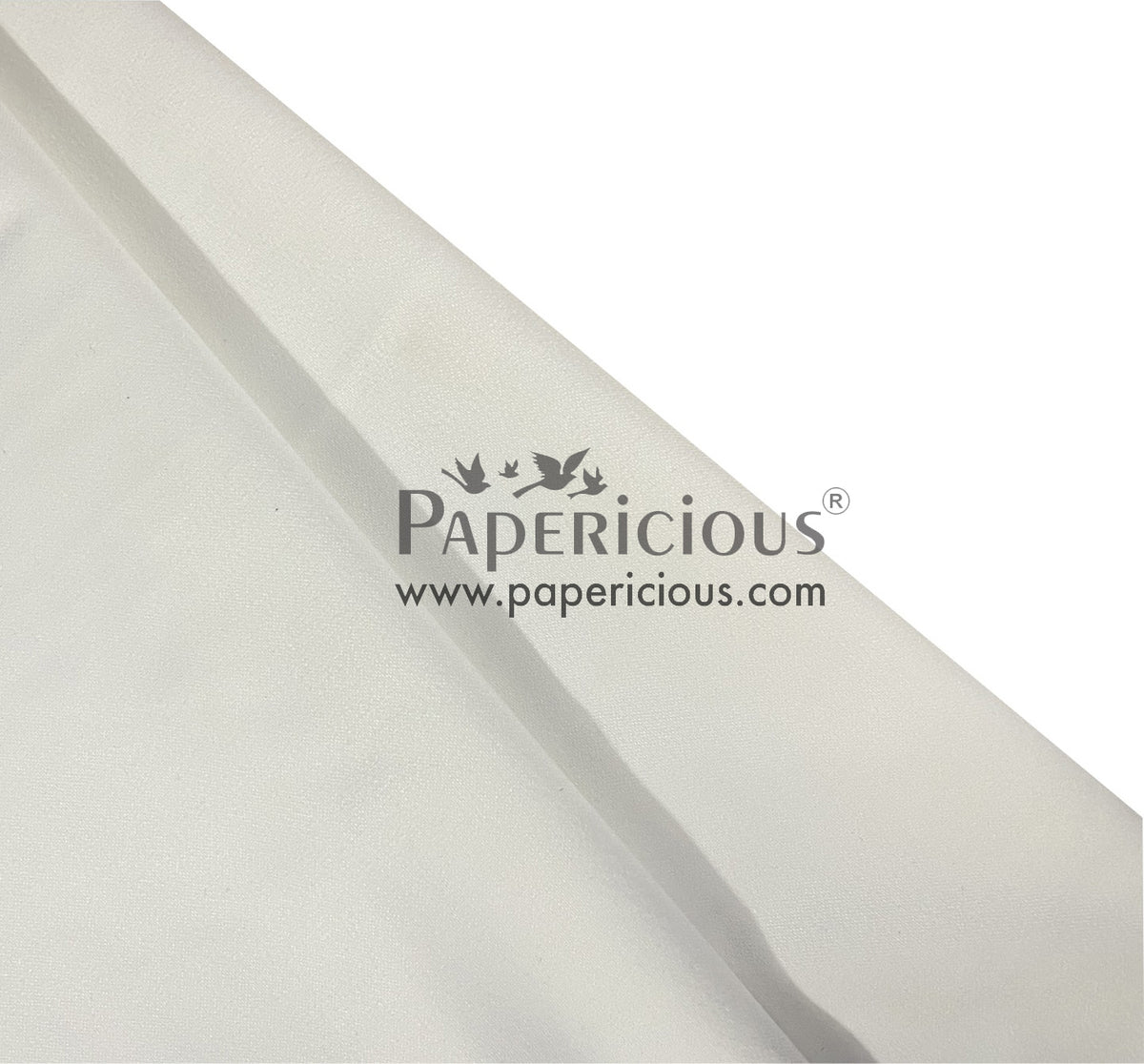 PAPERICIOUS - Suede Premium Fabric - White
