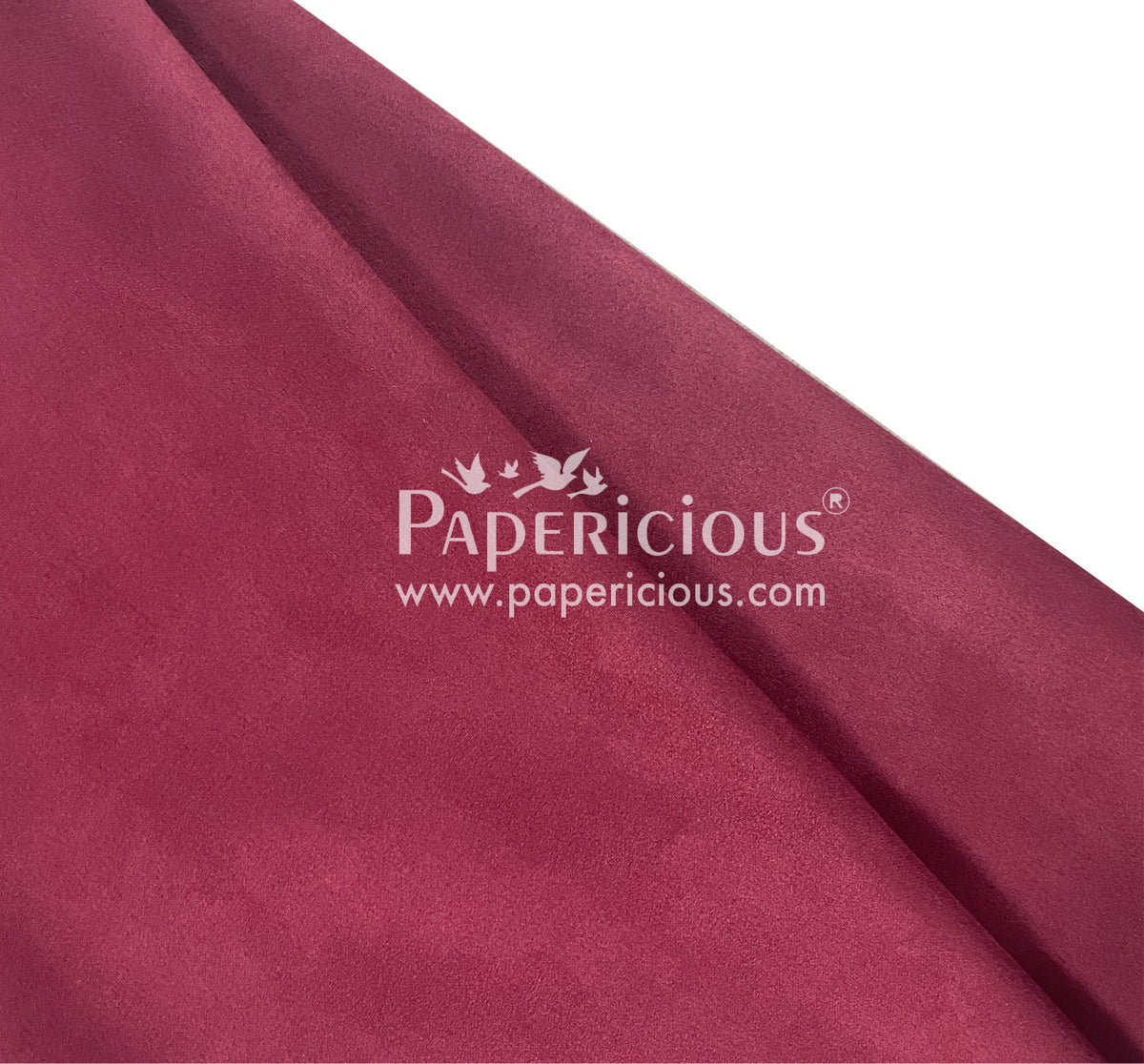 PAPERICIOUS - Suede Premium Fabric - Wine Red