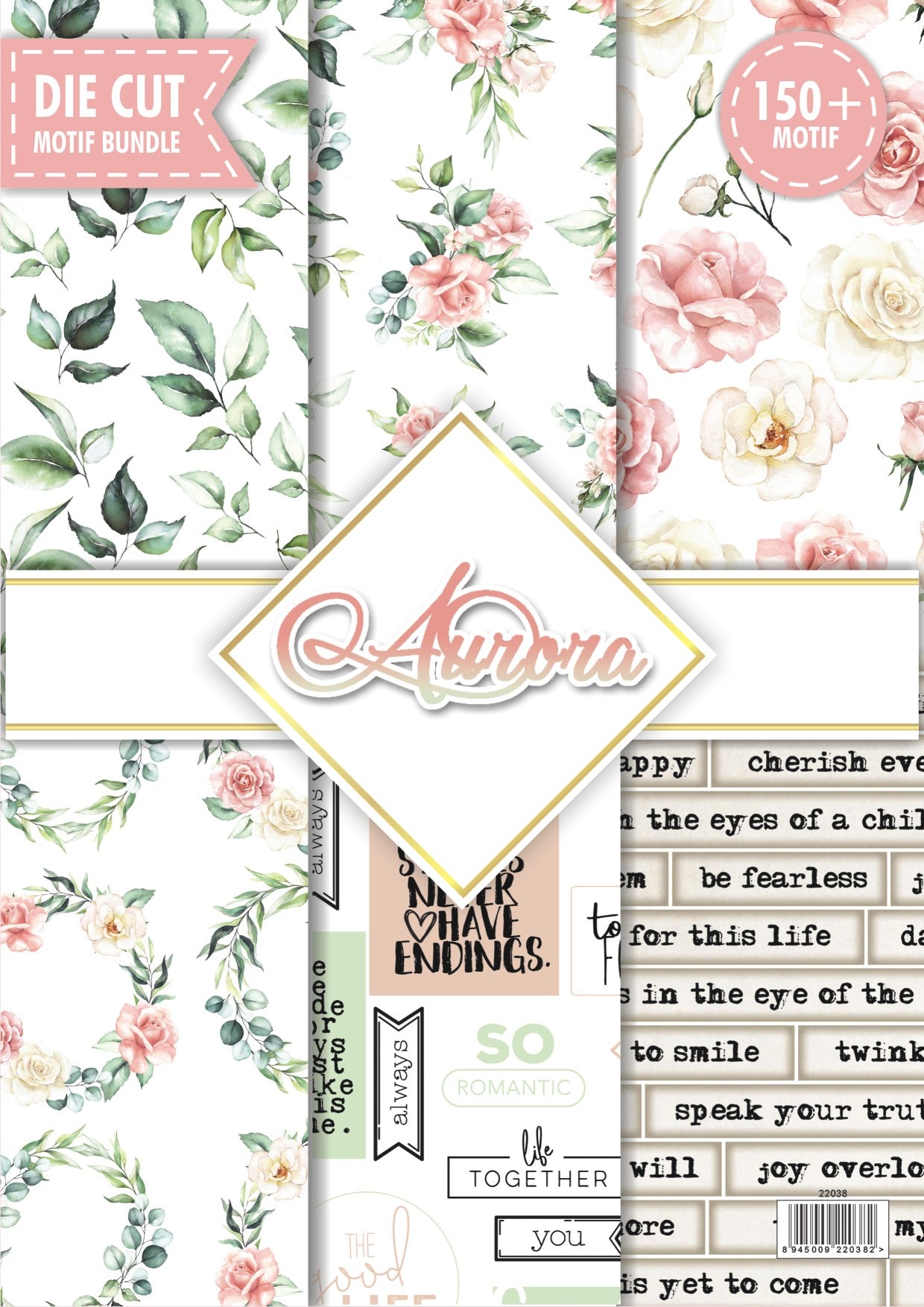 Papericious - Aurora -  Motif Bundle - 6 sheets - A4
