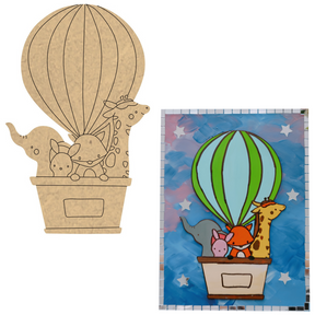 PAPERICIOUS 4mm thick Pre Marked MDF Base Air Balloon Ride