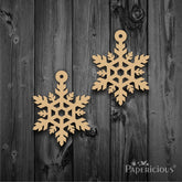 PAPERICIOUS Christmas MDF Cutout - Xmas Snow flakes - Style -3
