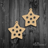 PAPERICIOUS Christmas MDF Cutout - Xmas Hanging Stars