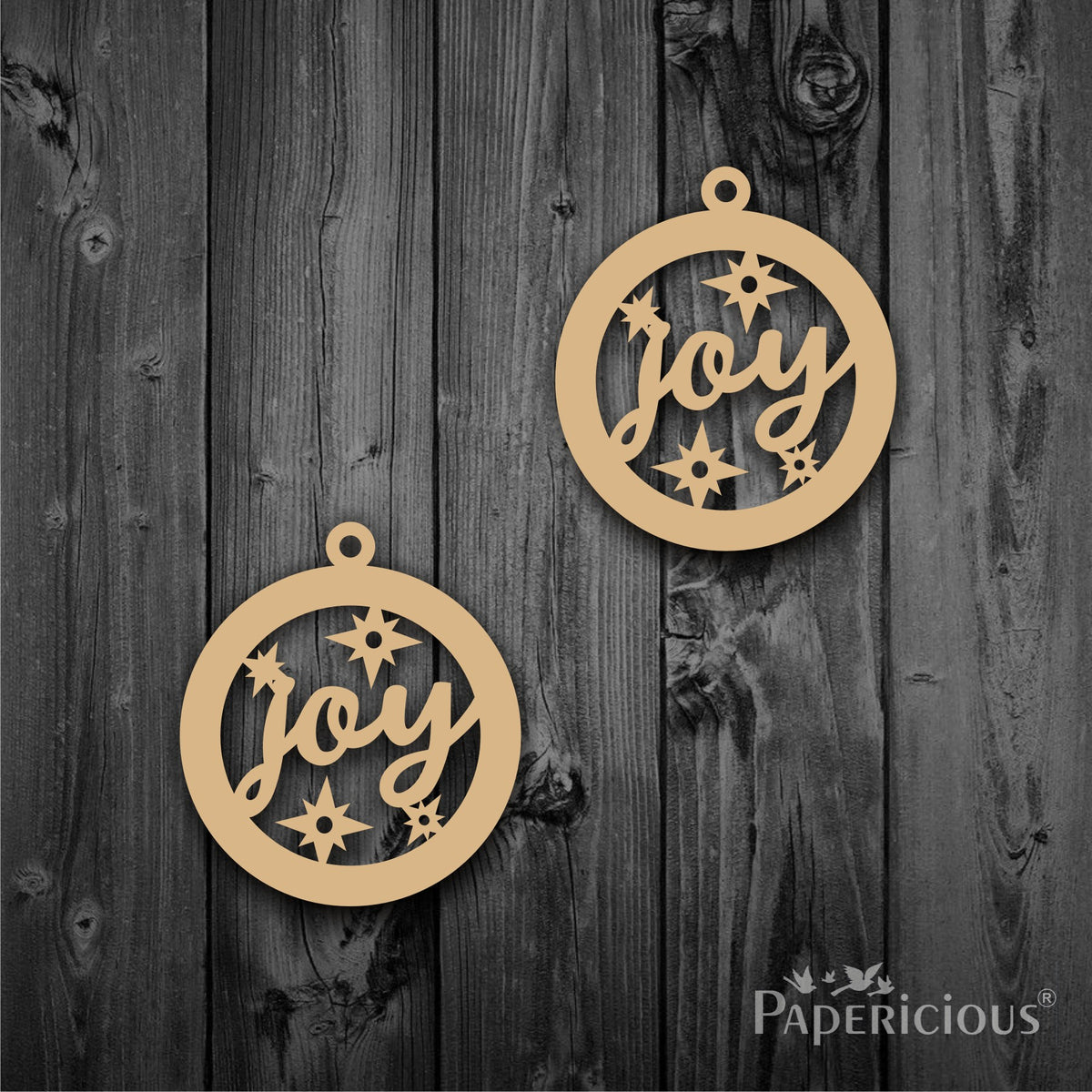 PAPERICIOUS Christmas MDF Cutout - Xmas Joy