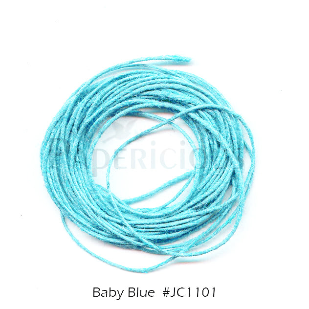 PAPERICIOUS - Baby Blue Jute Cord - 1.2mm thick of 5 yards