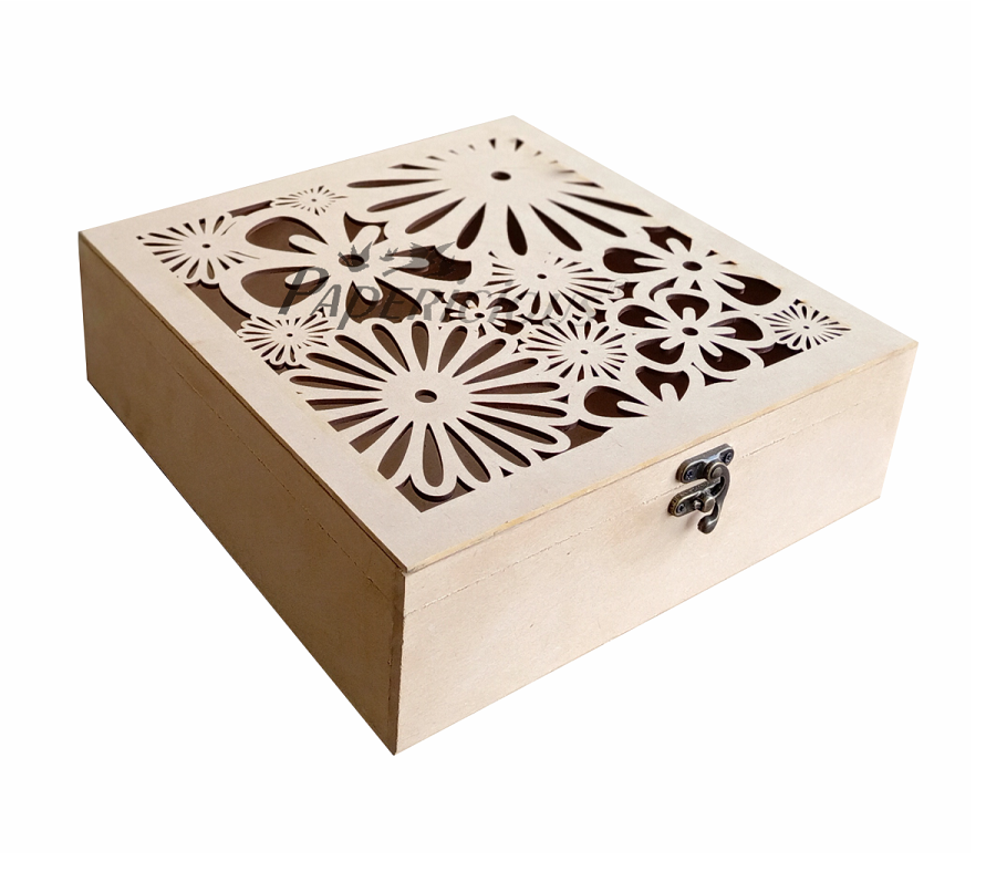 Papericious Laser Cut MDF Boxes - Mix of Flowers
