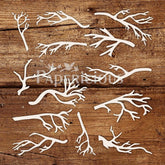 Branches - 6x6 Inch Laser Cut Collage Chipboard (1.4mm)