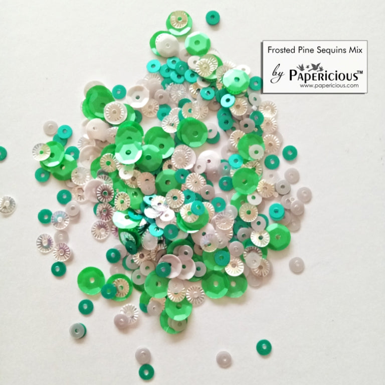 Papericious - Shaker Sequins Mix  - Frosted Pine