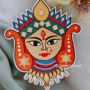 PAPERICIOUS 4mm thick Pre Marked MDF Base Maa Durga