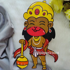 PAPERICIOUS 4mm thick Pre Marked MDF Jai Hanuman