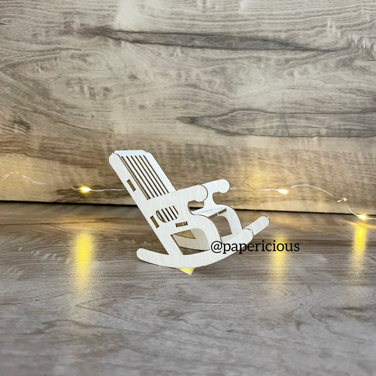 Copy of PAPERICIOUS - 3D Chipboard Embellishments - Pregnancy Rest Chair