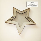 Laser Cut 3D Shaker Chipboard (1.4mm) - Star