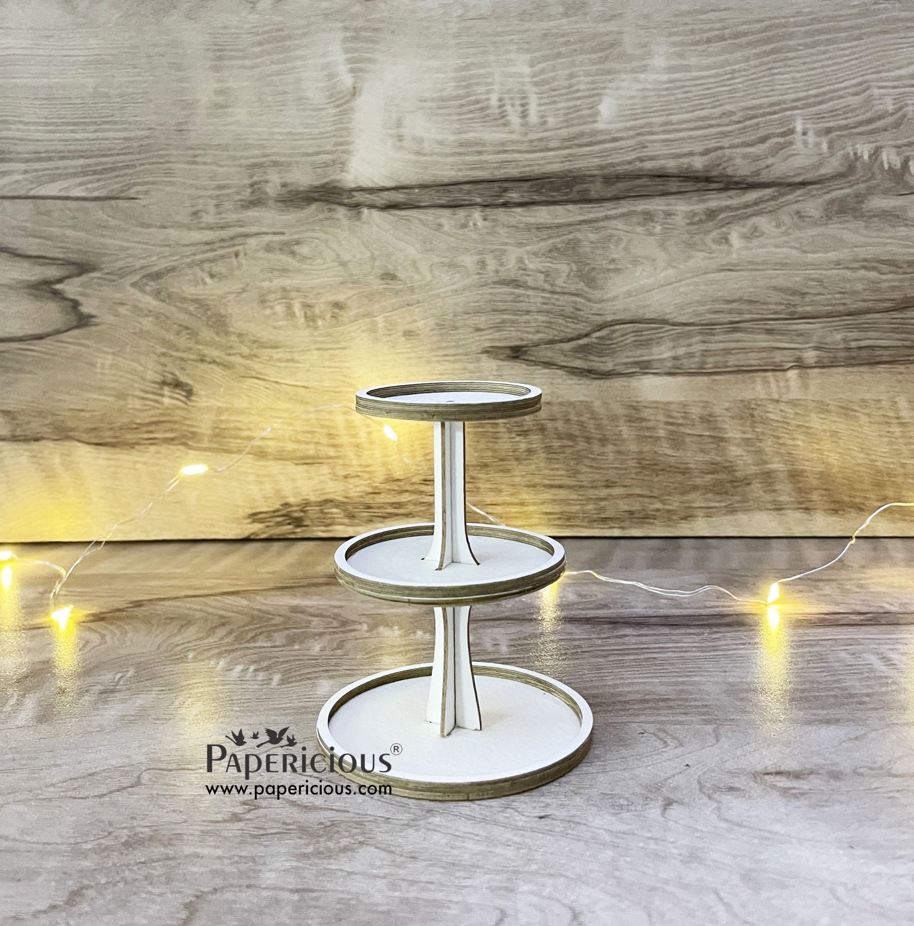 PAPERICIOUS - 3D Chipboard Embellishments -Mini Cake Stand